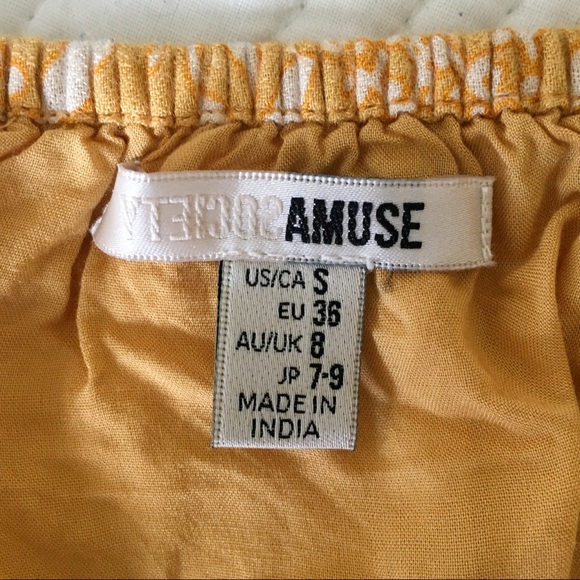 Amuse Society Mariposa Yellow Floral Print Top - Picture 6 of 9